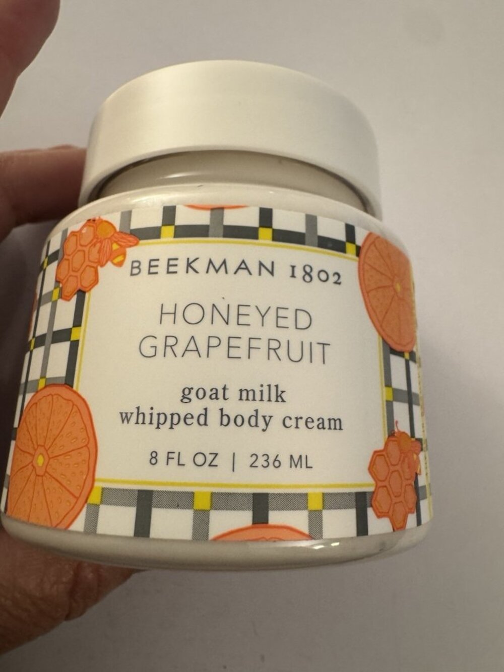 Beekman 1802 Honeyed Grapefruit Goat Milk Whipped Body Cream 8 fl oz CS5